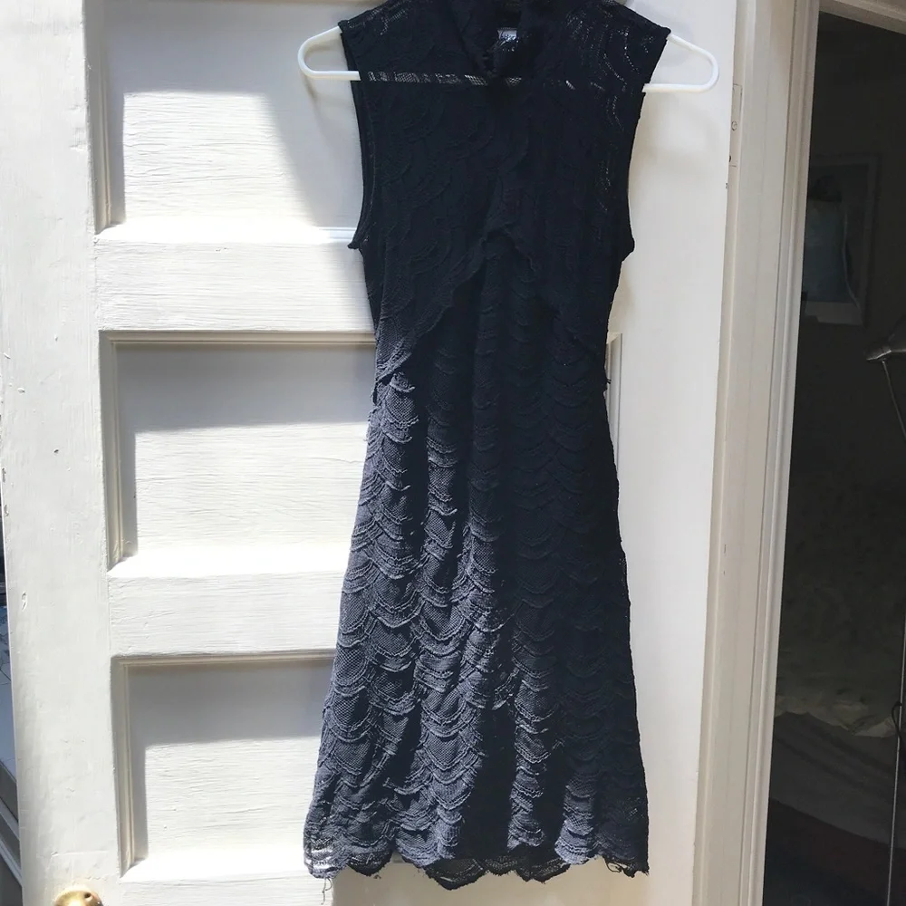 Nightcap black lace open back dress by free people super cute. Size 3 M /L - Picture 2 of 9
